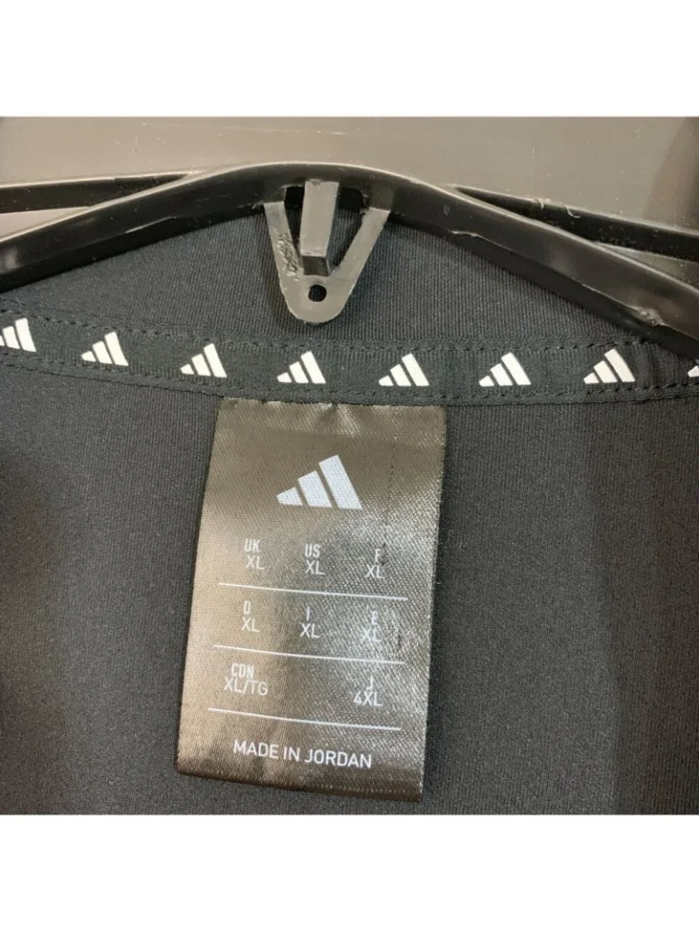 Adidas Men's XL Black Quarter-Zip Pullover Long Sleeve Activewear Sweatshirt